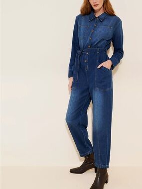 Pilcro Relaxed Denim Utility Jumpsuit